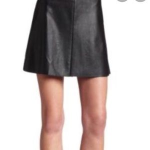 Faux leather BCBG A line mini skirt! 🔥🔥🔥